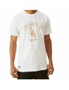 Camiseta de Manga Corta Hombre New Era MLB Metallic Grapich Print Dodger Blanco | Tienda24 Tienda24.eu