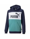 Sweat à capuche enfant Puma Essential Colorblock Bleu foncé | Tienda24 Tienda24.eu