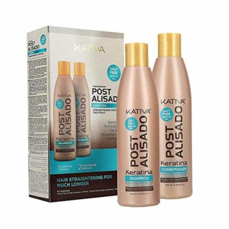 Champô + Condicionador Keratin Kit Kativa Post Alisado (2 uds) de Kativa, Champôs e amaciadores - Ref: S4255302, Preço: 10,65...