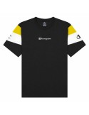 Short Sleeve T-Shirt Champion Crewneck Color Block M | Tienda24 Tienda24.eu