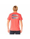 Camiseta de Manga Corta Hombre Rip Curl Revival Inverted M Salmón | Tienda24 Tienda24.eu