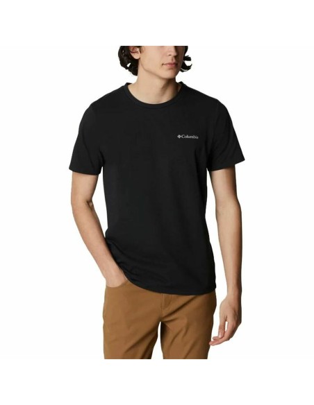 Herren Kurzarm-T-Shirt Columbia Sun Trek Schwarz Herren | Tienda24 Tienda24.eu