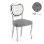 Housse de Chaise Eysa ROC Gris clair 50 x 5 x 50 cm 2 Unités de Eysa, Housses de chaise de salle à manger - Réf : D1607768, P...