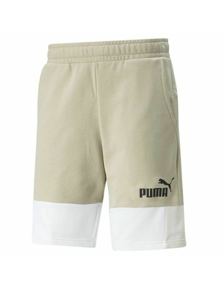 Calções de Desporto para Homem Puma Essential+ Block Bege | Tienda24 Tienda24.eu