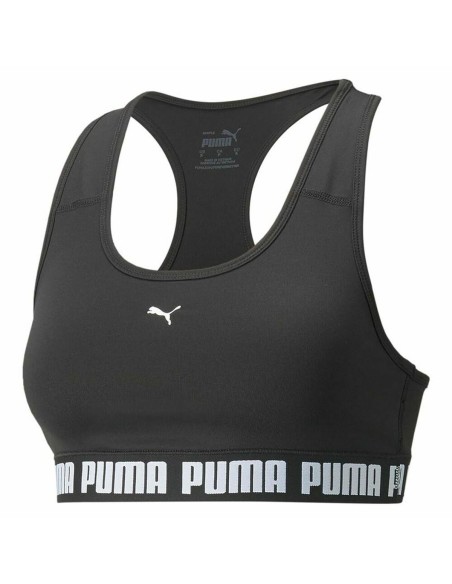 Sports Bra Puma Mid - Strong Impact Black | Tienda24 Tienda24.eu