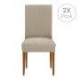 Chair Cover Eysa TROYA Light brown 50 x 55 x 50 cm 2 Units by Eysa, Dining Chair Slipcovers - Ref: D1607807, Price: 18,42 €, ...