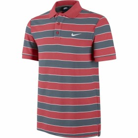 Polo de Manga Corta Hombre Nike Matchup Stripe 2 Gris Rojo