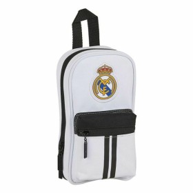 Astuccio Zaino Real Madrid C.F. M747 Bianco Nero 12 x 23 x 5 cm (33 Pezzi) di Real Madrid C.F., Porta penne - Rif: S4300334, ...