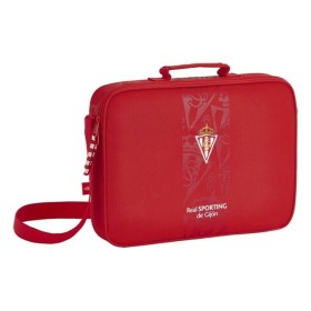 Cartable d'école Real Sporting de Gijón Rouge (38 x 28 x 6 cm) de Real Sporting de Gijón, Sacs à dos enfant - Réf : S4301209,...