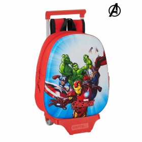 Mochila Escolar 3D com Rodas 705 The Avengers Vermelho de The Avengers, Mochilas infantis - Ref: S4302572, Preço: 13,00 €, De...