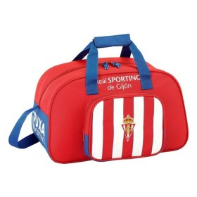 Sports bag Real Sporting de Gijón Red White (40 x 24 x 23 cm) by Real Sporting de Gijón, Kids' Sports Bags - Ref: S4302622, P...