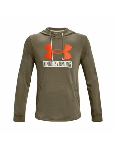 Sudadera con Capucha Hombre Under Armour Rival Fleece Big Logo Blanco | Tienda24 Tienda24.eu