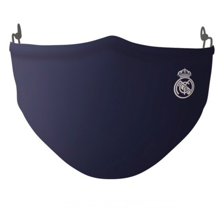 Máscara Higiénica em Tecido Reutilizável Real Madrid C.F. Adulto Azul de Real Madrid C.F., Descartáveis - Ref: S4303692, Preç...