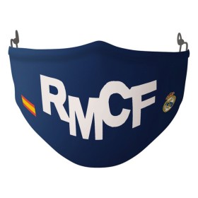 Masque en tissu hygiénique réutilisable Real Madrid C.F. SF-822024-897 Bleu Blanc de Real Madrid C.F., Produits jetables - Ré...