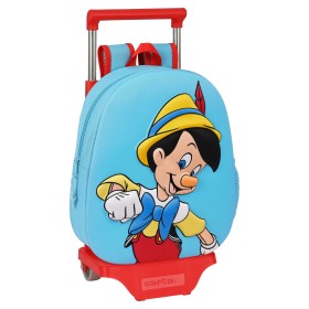 School Rucksack with Wheels Disney Red Light Blue (28 x 10 x 67 cm) by Disney, Children's Backpacks - Ref: S4304488, Price: 1...