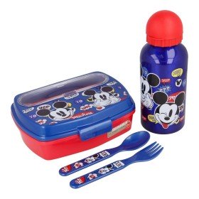 Ensemble Vaisselle pour Enfants Mickey Mouse Happy smiles 21 x 18 x 7 cm Rouge Bleu de Mickey Mouse, Sets pour le déjeuner - ...