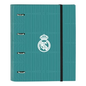 Carpeta de anillas Real Madrid C.F. Blanco Verde Turquesa 27 x 32 x 3.5 cm (30 mm) de Real Madrid C.F., Archivadores - Ref: S...