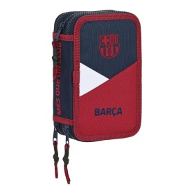 Plumier Triple F.C. Barcelona Corporativa Azul Granate (12.5 x 20.5 x 6 cm) (41 Piezas) de F.C. Barcelona, Estuches - Ref: S4...