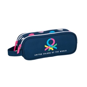 Portatodo Doble Benetton Corazones Azul marino 21 x 8 x 6 cm de Benetton, Estuches - Ref: S4305602, Precio: 7,01 €, Descuento: %