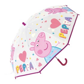 Parapluie Peppa Pig Having fun Rose (Ø 80 cm) de Peppa Pig, Parapluies cannes - Réf : S4305727, Prix : 9,96 €, Remise : %