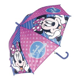 Guarda-chuva Automático Minnie Mouse Lucky Azul Cor de Rosa (Ø 84 cm) de Minnie Mouse, Clássicos - Ref: S4305919, Preço: 9,96...