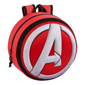 Mochila Escolar 3D The Avengers Rojo Negro Blanco (31 x 31 x 10 cm) de The Avengers, Mochilas infantiles - Ref: S4306118, Pre...