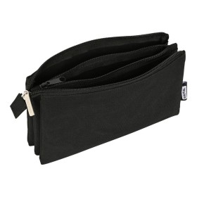 Trousse Fourre-Tout Double Munich Beat Noir 21 x 8 x 6 cm | Tienda24 - Global Online Shop Tienda24.eu