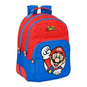 Mochila Escolar Super Mario Rojo Azul (32 x 42 x 15 cm) de Super Mario, Mochilas infantiles - Ref: S4306183, Precio: 23,80 €,...