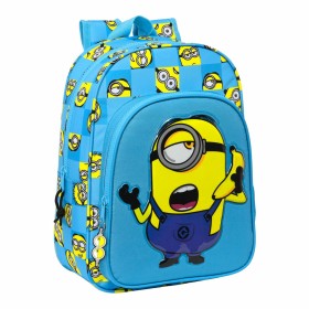 School Bag Minions Minionstatic Blue (26 x 34 x 11 cm) by Minions, Children's Backpacks - Ref: S4306293, Price: 23,23 €, Disc...