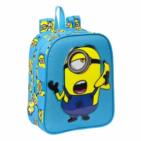 School Bag Minions Minionstatic Blue (22 x 27 x 10 cm) by Minions, Children's Backpacks - Ref: S4306294, Price: 16,89 €, Disc...