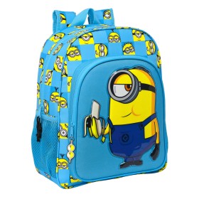 School Bag Minions Minionstatic Blue (32 x 38 x 12 cm) by Minions, Children's Backpacks - Ref: S4306298, Price: 27,61 €, Disc...