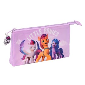 Triple Carry-all My Little Pony Lilac (22 x 12 x 3 cm) by My Little Pony, Pencil cases - Ref: S4306314, Price: 6,72 €, Discou...