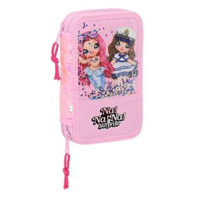 Double Pencil Case Na!Na!Na! Surprise Sparkles Pink (28 Pieces) by Na!Na!Na! Surprise, Pencil cases - Ref: S4306382, Price: 1...