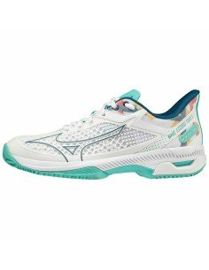 Chaussures de Padel pour Adultes Mizuno Break Shot 4 CC Blanc | Tienda24 Tienda24.eu