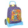 Mochila Escolar con Ruedas SuperThings Guardians of Kazoom Morado Amarillo (32 x 42 x 14 cm) | Tienda24 - Global Online Shop Tienda24.eu