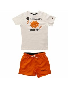 Ensemble de Sport pour Enfants Adidas Badge of Sport Summer Corail | Tienda24 Tienda24.eu