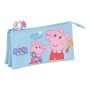 Estuche Escolar Peppa Pig Baby Azul claro (22 x 12 x 3 cm) de Peppa Pig, Estuches - Ref: S4306522, Precio: 6,72 €, Descuento: %