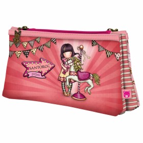 Trousse Fourre-Tout Double Gorjuss Carousel Saumon (21.5 x 11,5 x 5 cm) de Gorjuss, Vanity - Réf : S4306639, Prix : 9,49 €, R...