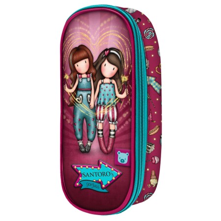 School Case Gorjuss Fireworks Maroon (10 x 23 x 6 cm) by Gorjuss, Pencil cases - Ref: S4306713, Price: 8,53 €, Discount: %