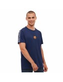 Men's Short-sleeved Football Shirt F.C. Barcelona Navy Blue | Tienda24 Tienda24.eu