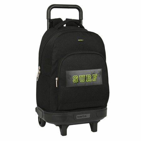 Mochila Escolar con Ruedas Safta Surf Negro (33 x 45 x 22 cm) de Safta, Mochilas infantiles - Ref: S4306898, Precio: 26,43 €,...