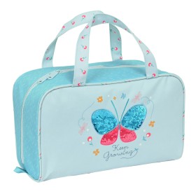 School Toilet Bag BlackFit8 Mariposa Blue 31 x 14 x 19 cm by BlackFit8, Pencil cases - Ref: S4306910, Price: 10,39 €, Discoun...