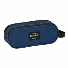 Double Carry-all BlackFit8 Urban Black Navy Blue (21 x 8 x 6 cm) by BlackFit8, Pencil cases - Ref: S4306950, Price: 5,53 €, D...