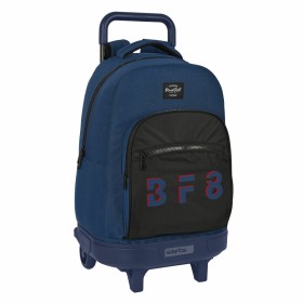 Mochila Escolar con Ruedas BlackFit8 Urban Negro Azul marino (33 x 45 x 22 cm) de BlackFit8, Mochilas infantiles - Ref: S4306...