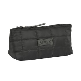 School Toilet Bag Moos Negro Padded Black 23 x 12 x 8 cm by Moos, Pencil cases - Ref: S4306992, Price: 10,68 €, Discount: %