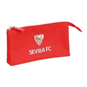 Dreifaches Mehrzweck-Etui Sevilla Fútbol Club Rot (22 x 12 x 3 cm) von Sevilla Fútbol Club, Federmäppchen - Ref: S4307168, Pr...