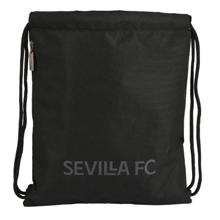 Bolsa Mochila con Cuerdas Sevilla Fútbol Club Teen 35 x 40 x 1 cm Negro de Sevilla Fútbol Club, Bolsas escolares - Ref: S4307...