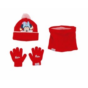 Bonnet, Gants et Echarpe Minnie Mouse Lucky Rouge de Minnie Mouse, Packs bonnet, écharpe et gants - Réf : S4307222, Prix : 16...