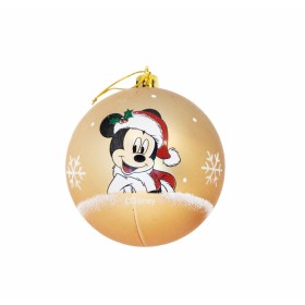 Bola de Navidad Mickey Mouse Happy smiles Dorado 6 Unidades Plástico (Ø 8 cm) de Mickey Mouse, Navidad - Ref: S4307226, Preci...