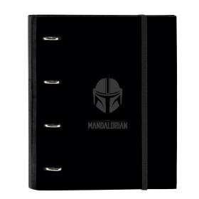 Ring binder The Mandalorian Black (27 x 32 x 3.5 cm) by The Mandalorian, Filing cabinets - Ref: S4307266, Price: 11,40 €, Dis...